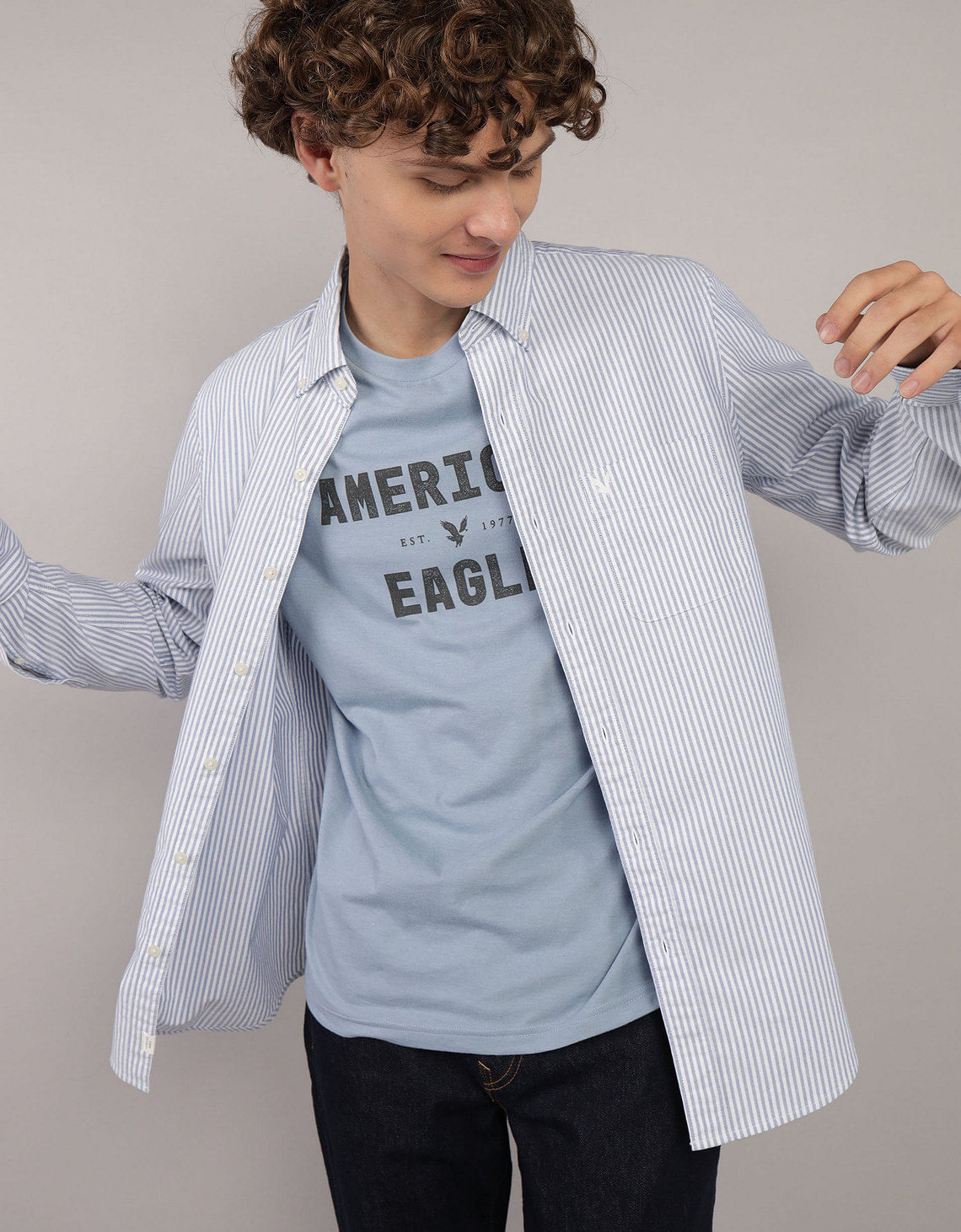 Camisa de Oxford Slim Fit Everyday Ae