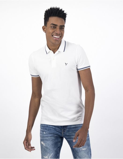 Camiseta Polo de Pique Slim Fit Ae