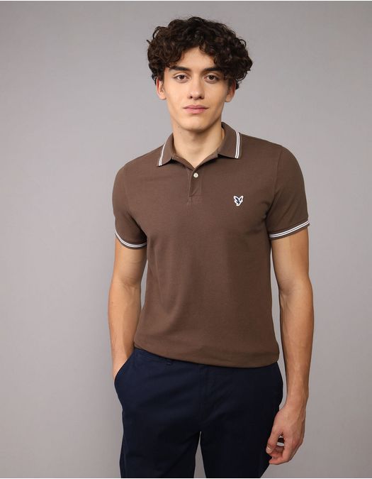 Camiseta Polo de Pique Slim Fit Ae