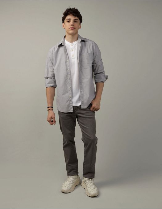 Camisa de botones Ae en Popelina