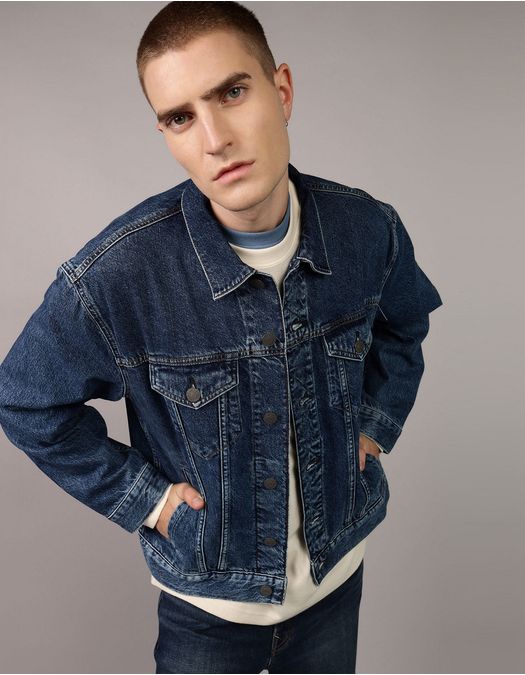 Chaqueta Trucker en denim de Hombre