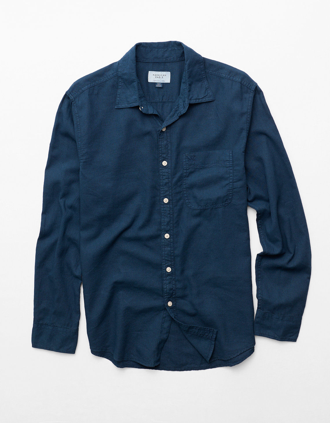 Camisa de Lino con Botones Ae