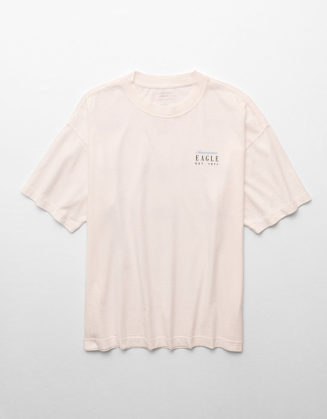 Camiseta Oversized Gráfica con Logo Ae