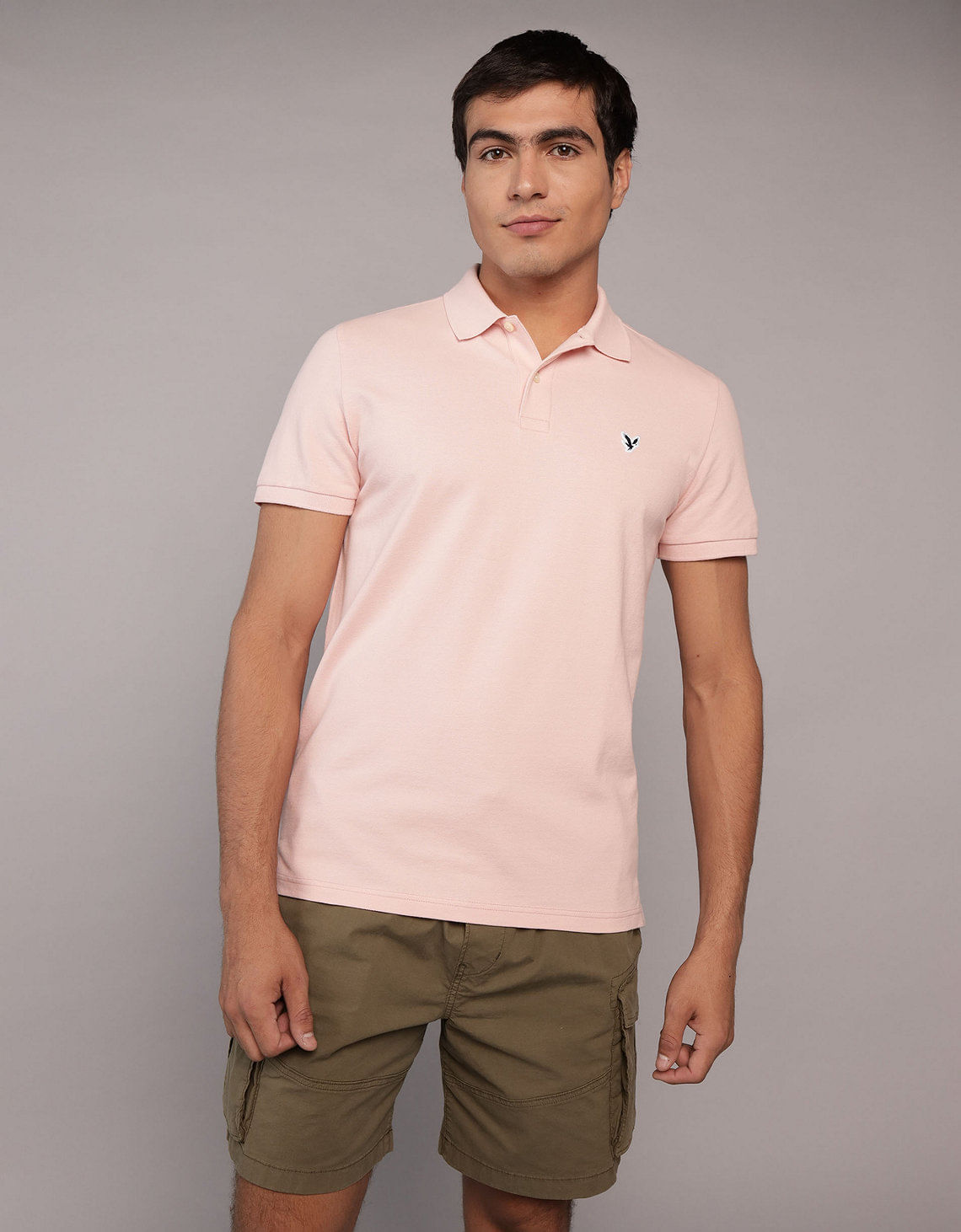 Camiseta Tipo Polo Slim Fit Ae