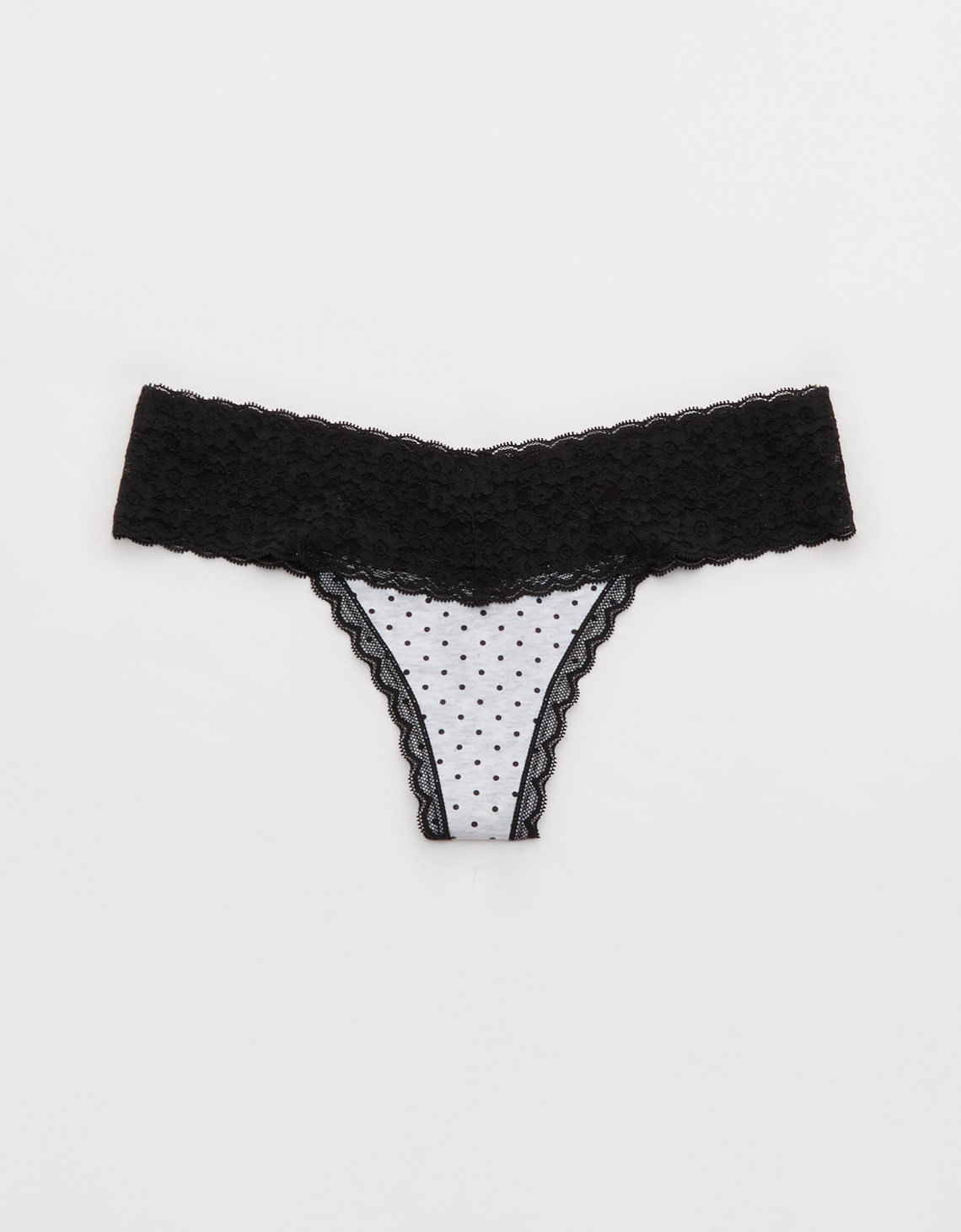 Thong Superchill de encaje de Algodón By Aerie