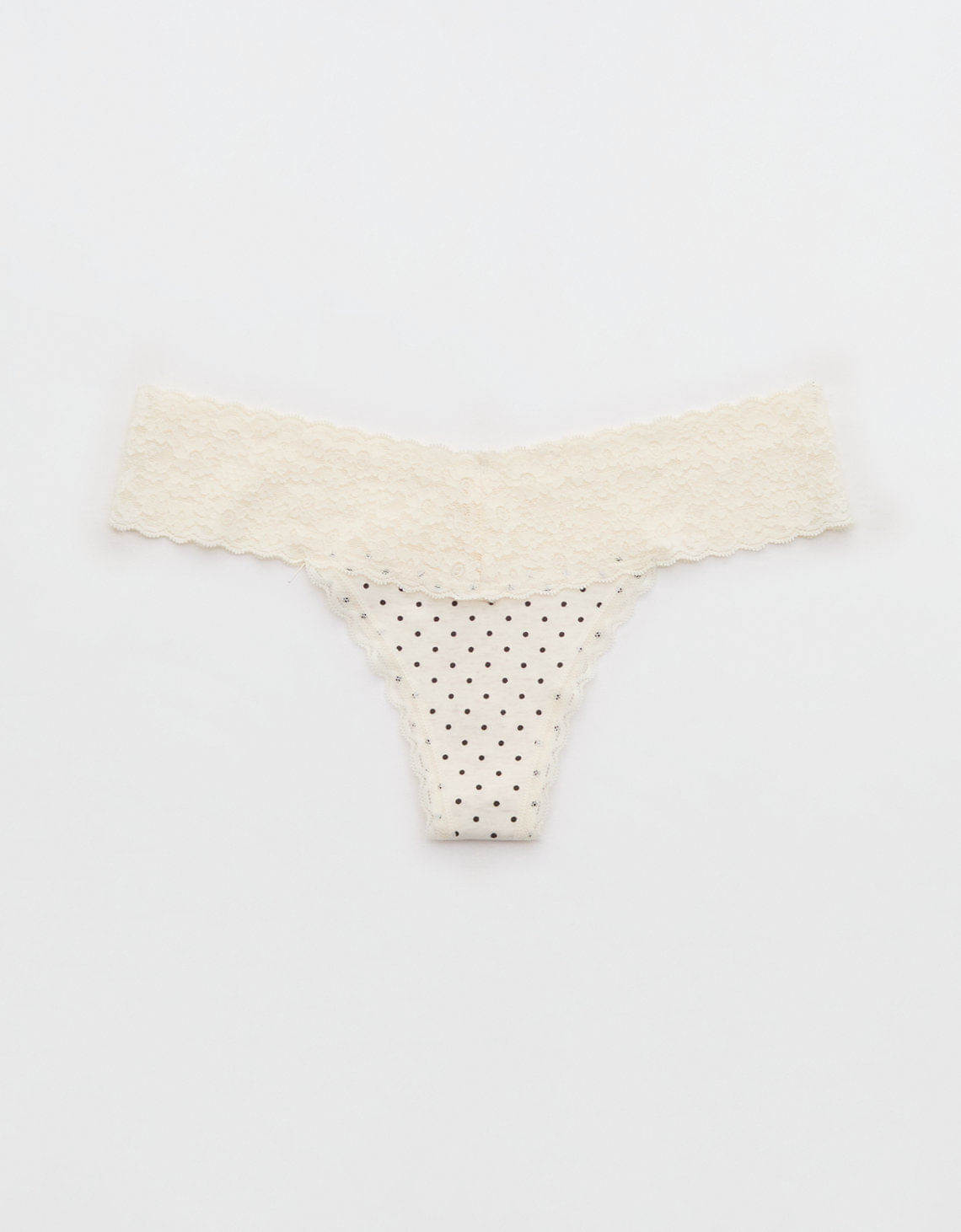 Thong Superchill de encaje de Algodón By Aerie
