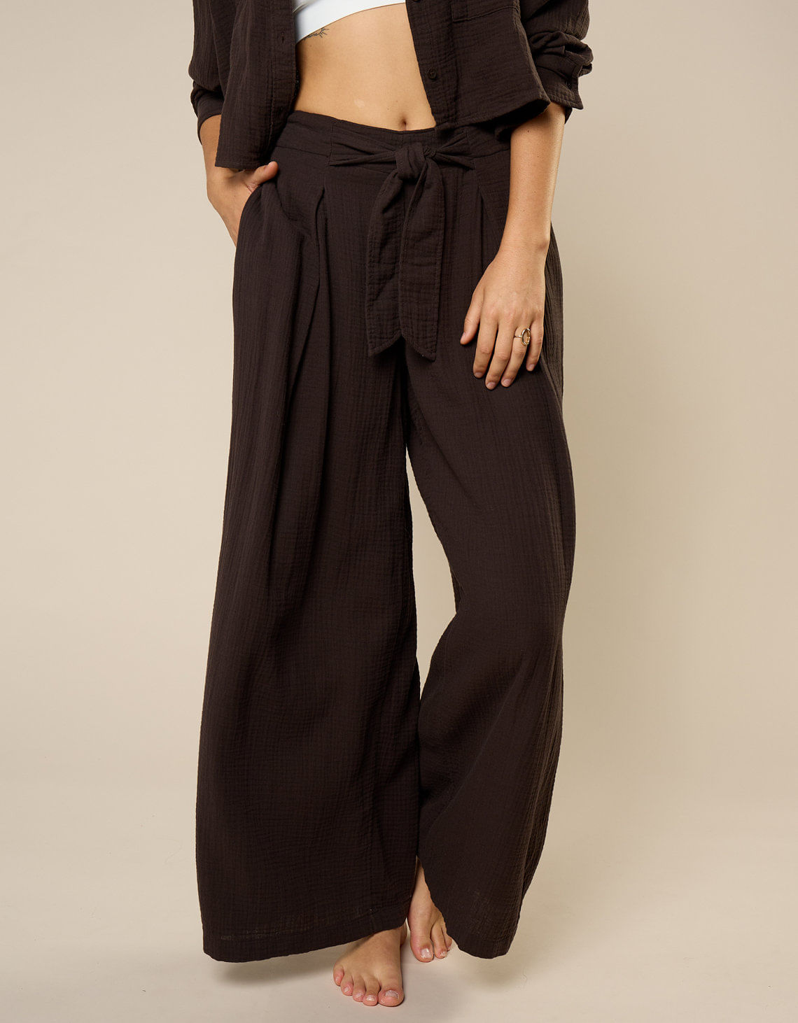 Buen día Pantalón de Talle Alto de Aerie