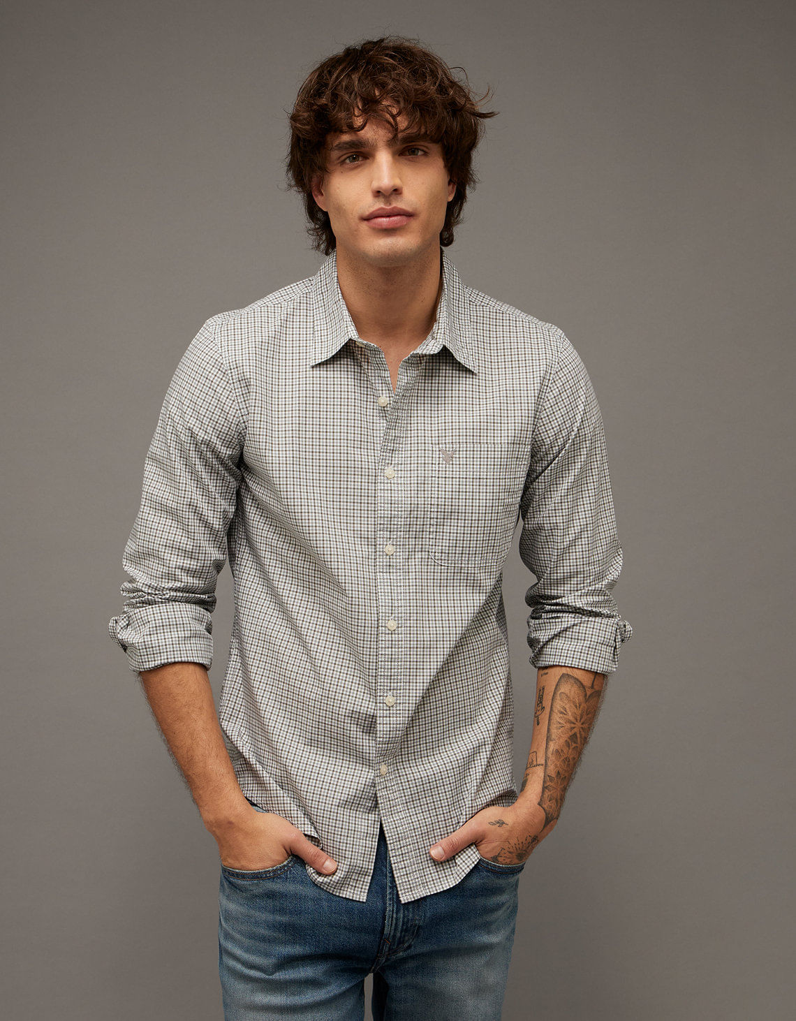 Camisa de Oxford Abotonada Ae