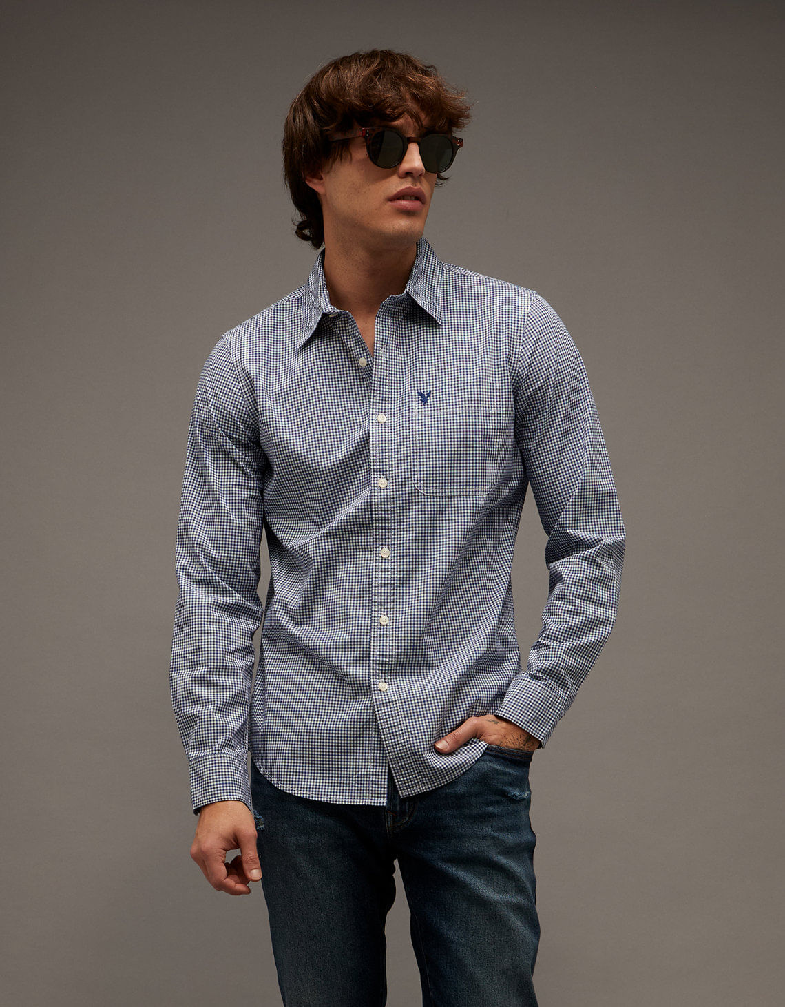 Camisa de Oxford Abotonada Ae