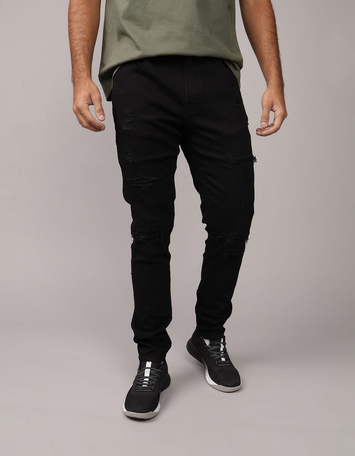 Jean Skinny Athletic con Parches Ae