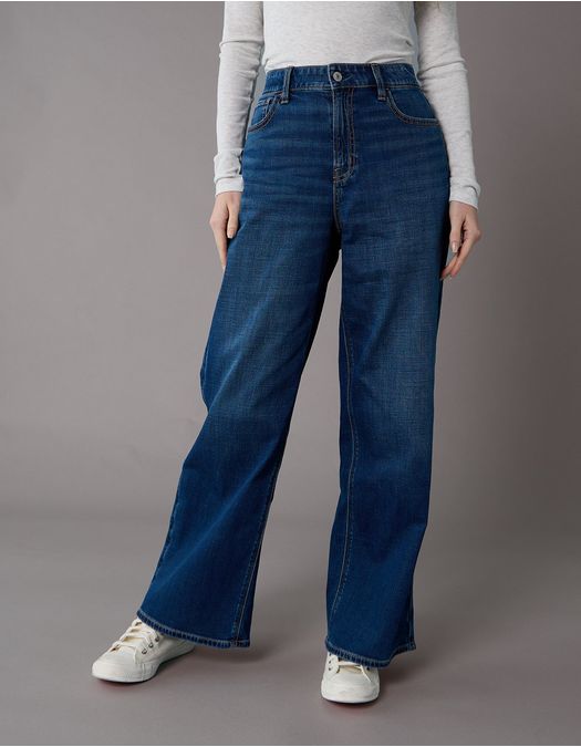 Jean Baggy Wide-Leg de Tiro Alto Ae