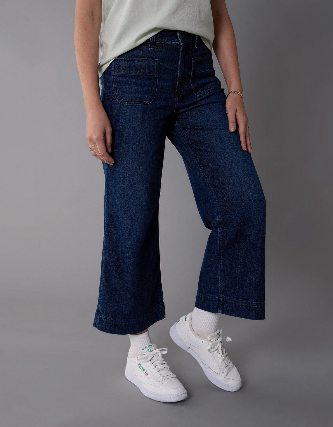 Jean Baggy Wide Leg de Tiro Alto Ae