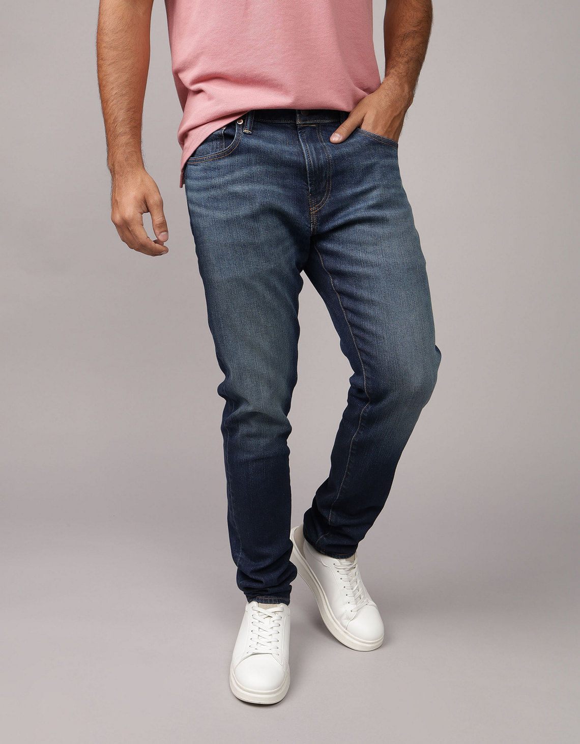 Jean Skinny Athletic con Parches Ae