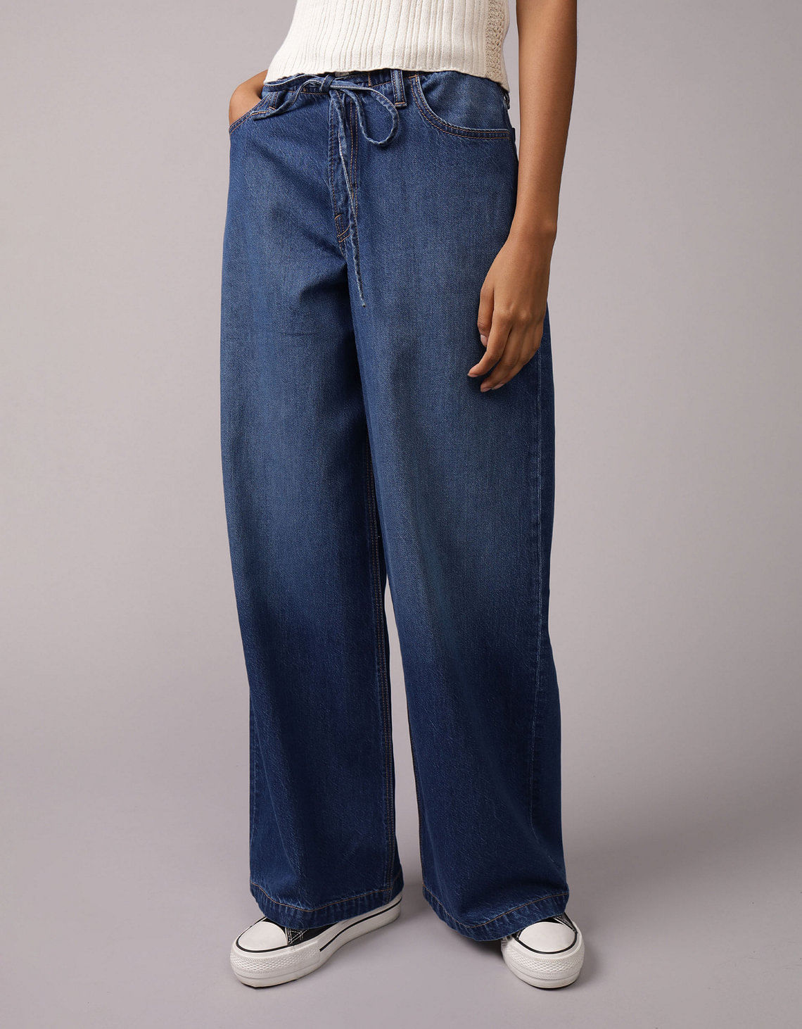Jean Wide-Leg de Tiro Bajo Ae