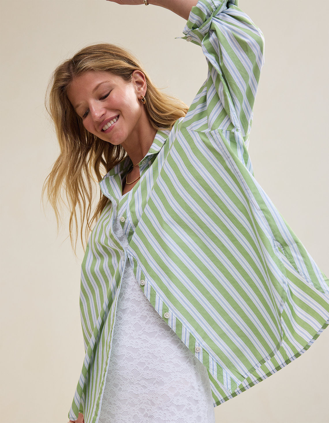 Camisa Good Day Manga Larga By Aerie