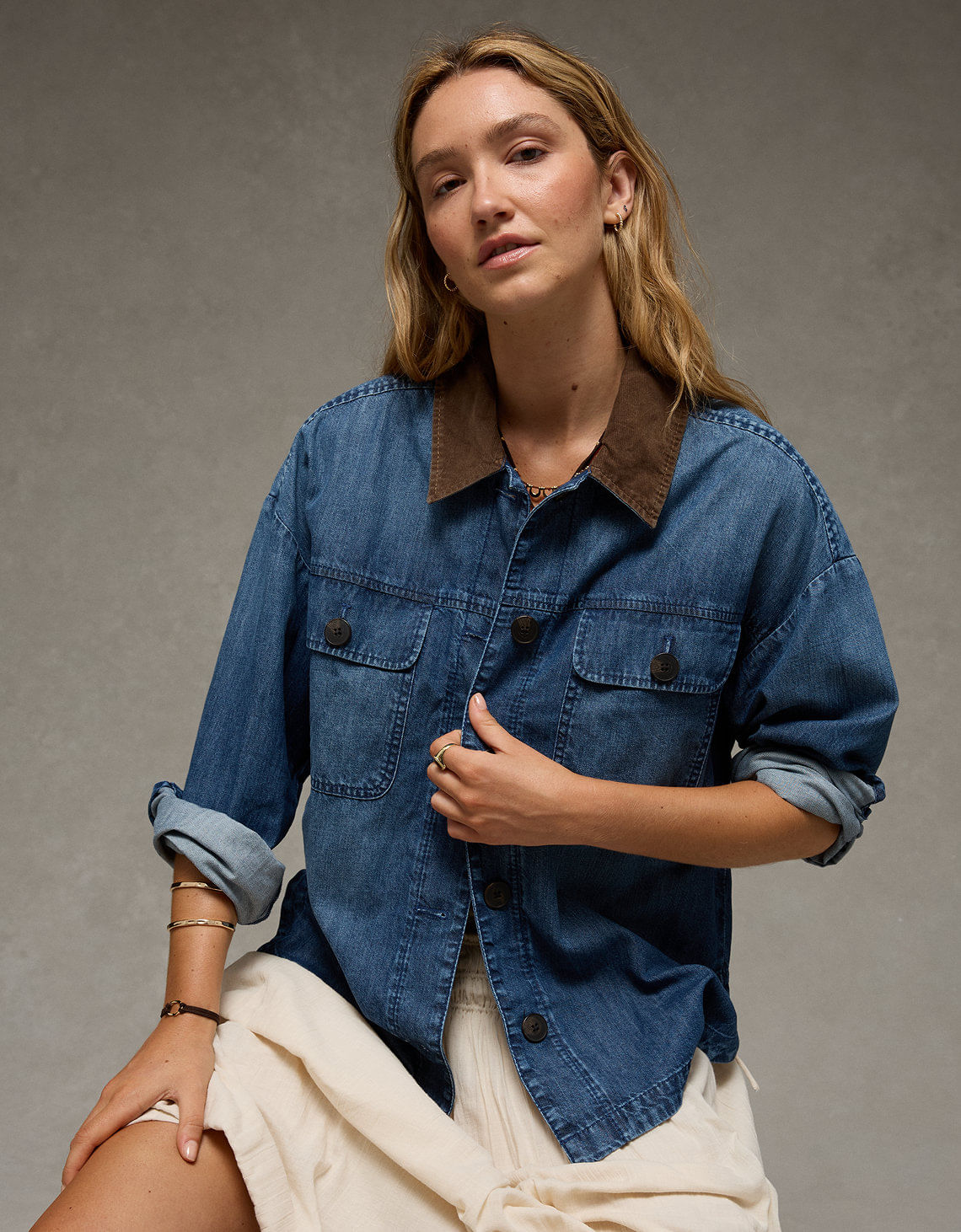 Chaqueta en Denim Ae
