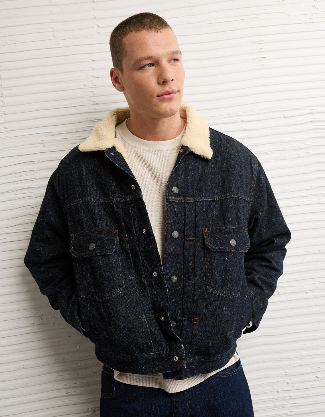 Chaqueta en Denim de Sherpa Ae