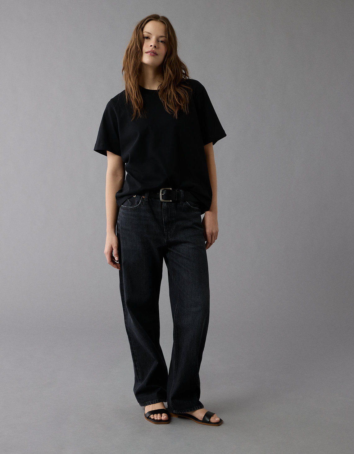 Jean Baggy Straight de Tiro Bajo Ae