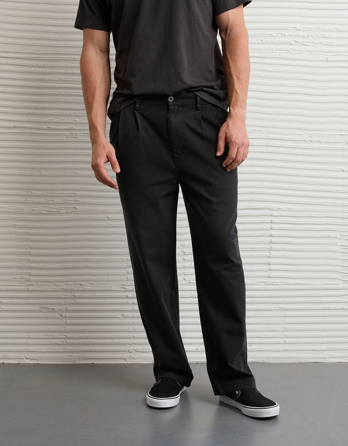 Pantalón de vestir plisado suelto Ae