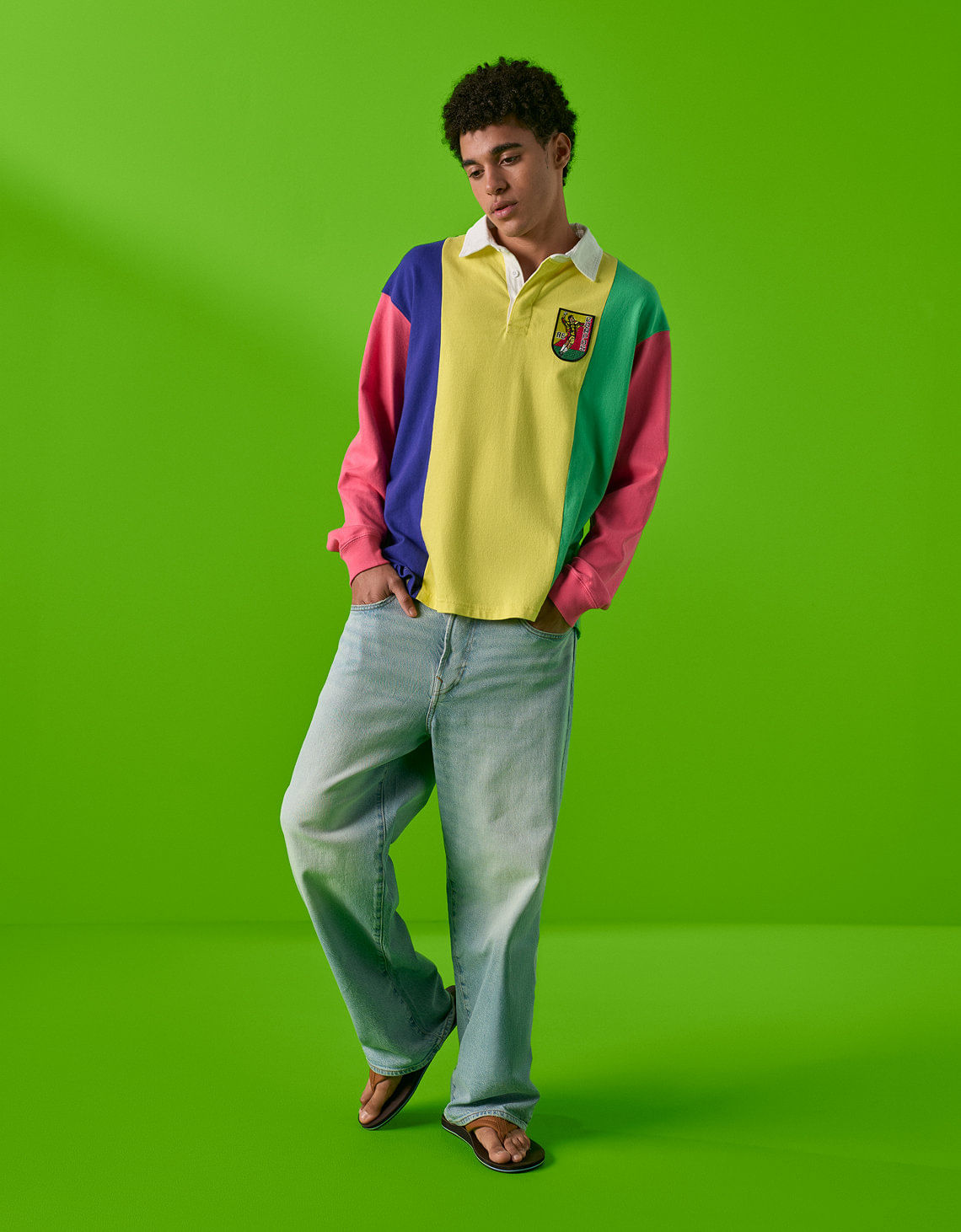 Camiseta polo manga larga AE x Jorge Campos