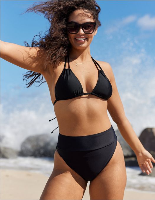Undie de bikini Aerie con pierna de corte alto