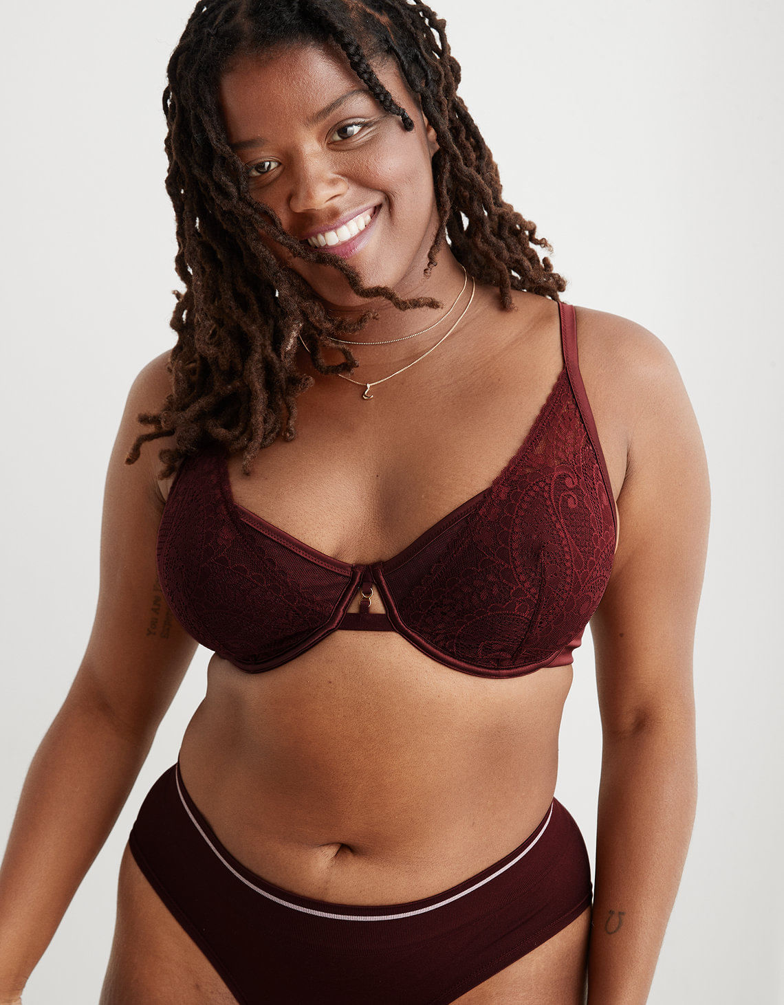 Sujetador sin forro Aerie Real Power Paisley Lace