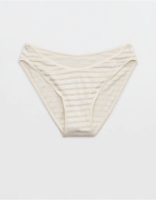 Ropa interior de bikini Aerie de rayas de terciopelo.