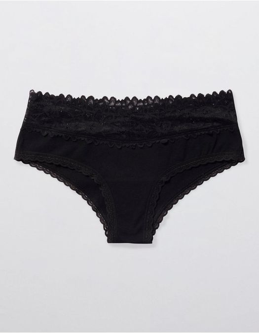 Interior Aerie de algodón Sunkissed Lace cachetero