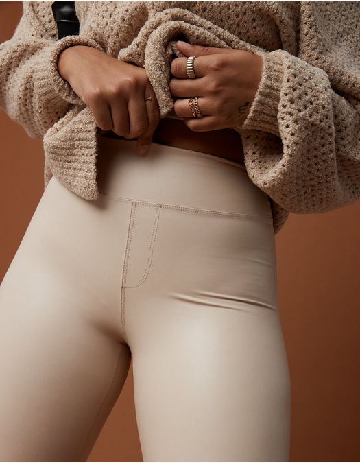 Legging Offline by Aerie real con malla de piel sintética