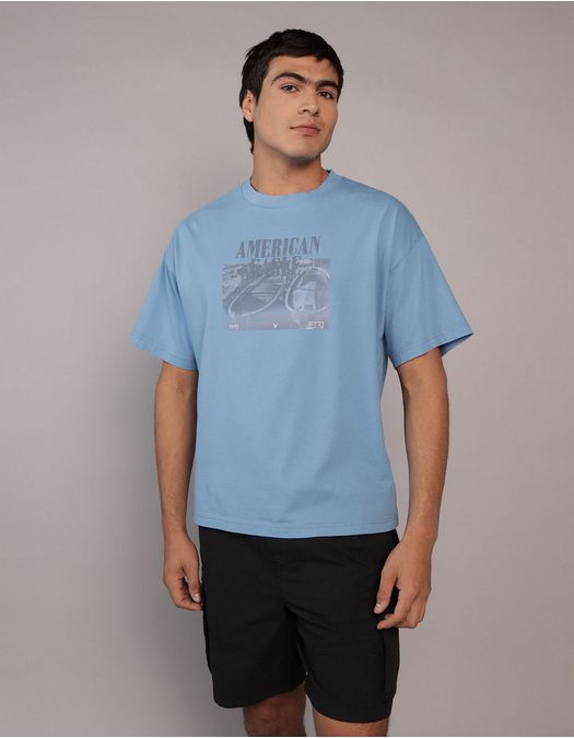 Camiseta Oversized con Gráfico para Hombre