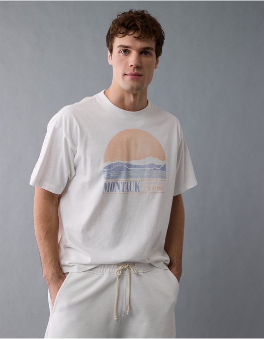 Camiseta Oversized con Gráfico para Hombre