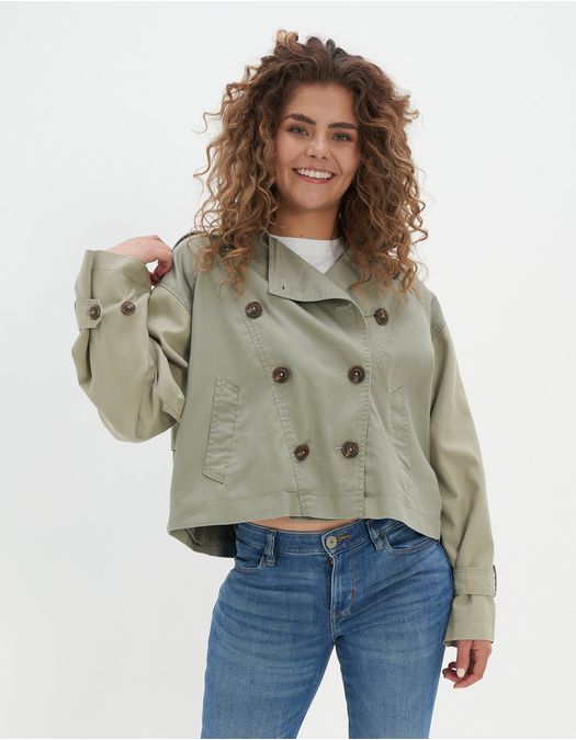 Gabardina Ae extragrande corta