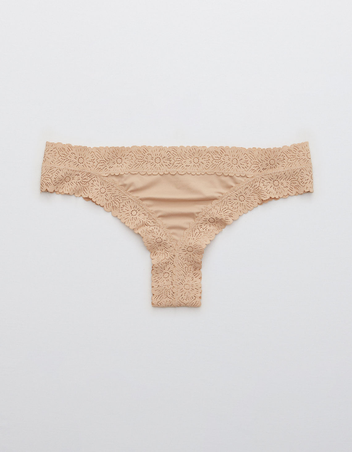 Tanga con encaje de mujer Aerie