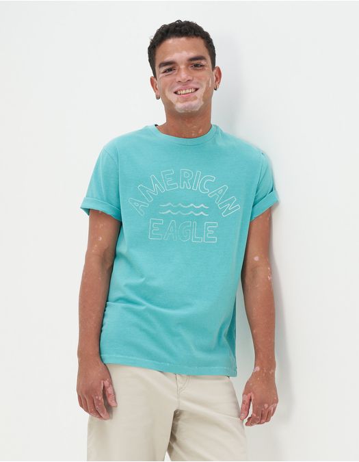 Camiseta AE grafica super suave con estampado de Océano