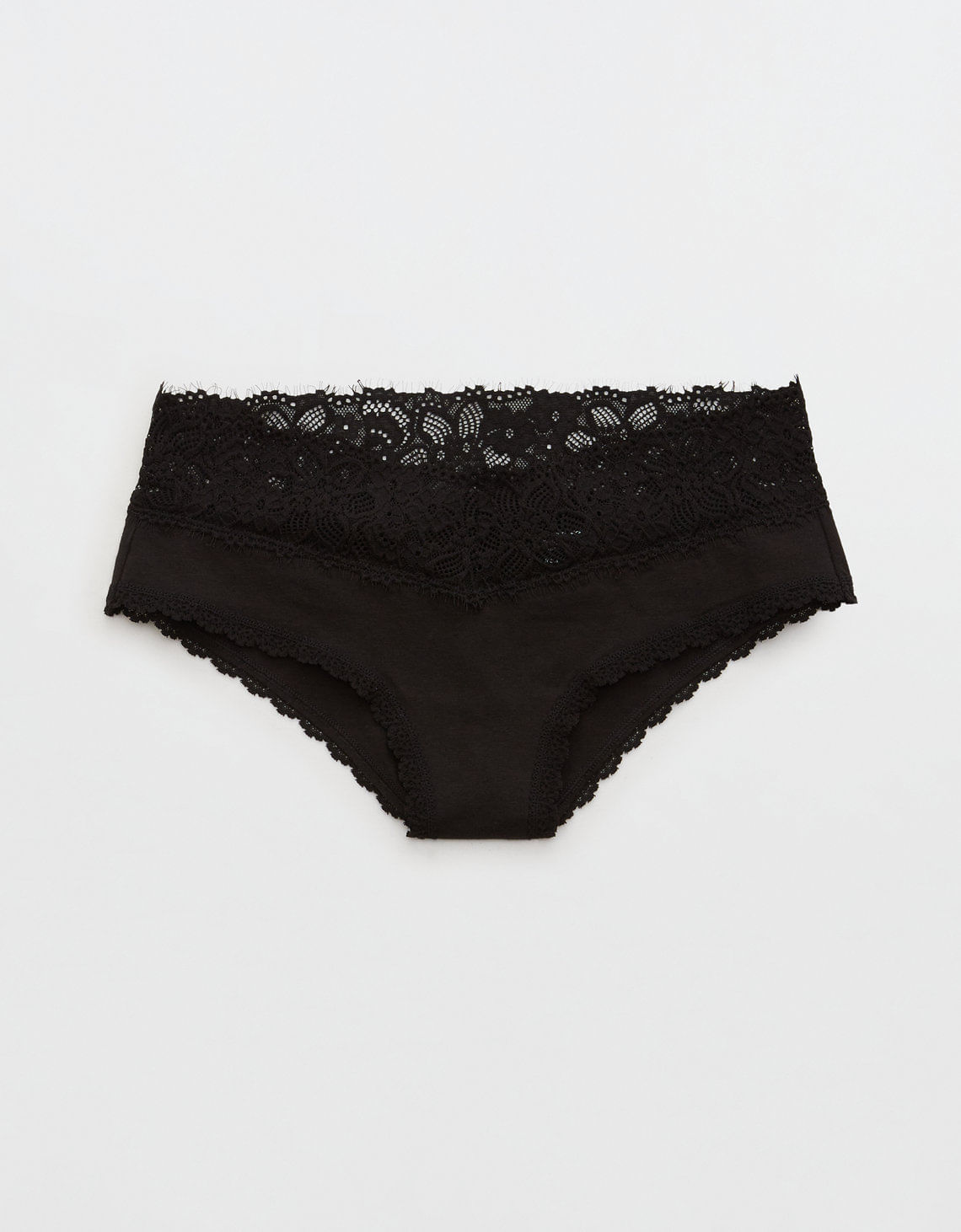 Undies Aerie en algodón con encaje deshilado