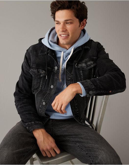 Chaqueta AE en denim con lavado negro