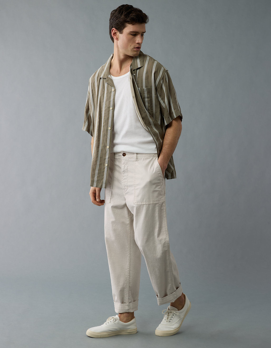 Pantalón Cargo Flex con cintura Elástica para Hombre