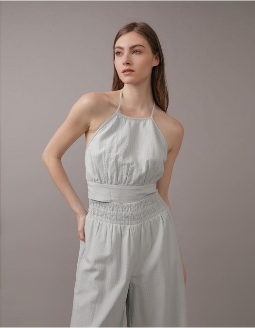 Top AE para atar en el cuello