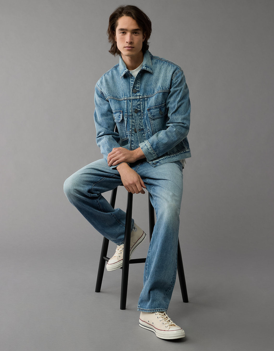 Chaqueta Trucker Slim fit en denim de Hombre