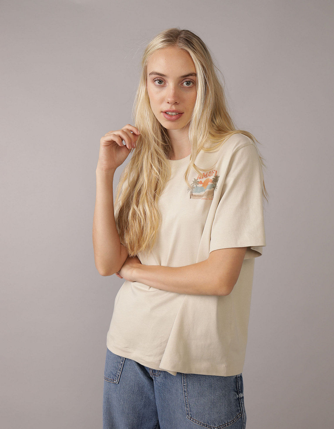 Camiseta Gráfica de Marca Ae