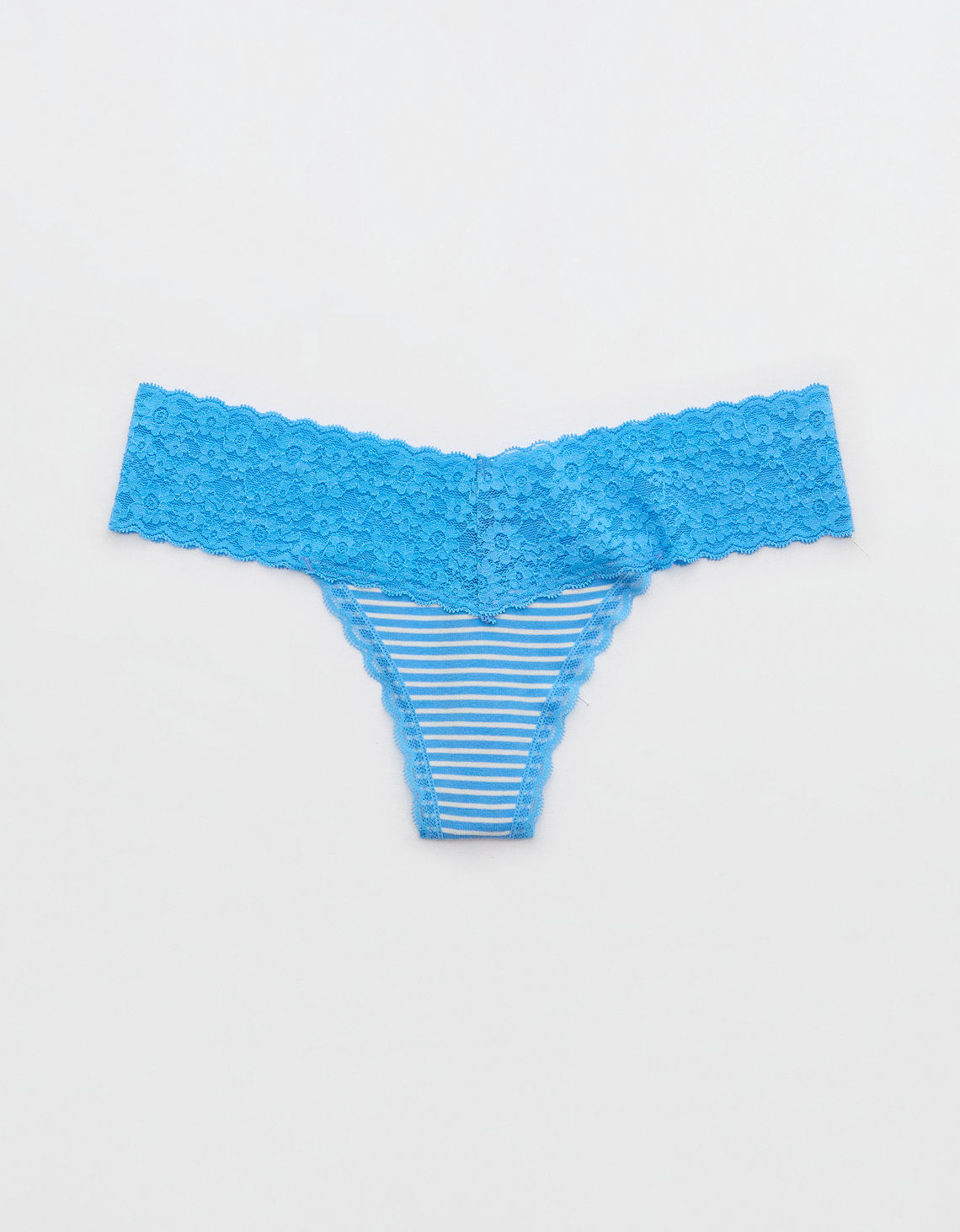 Tanga Aerie en algodón con detalles en encaje