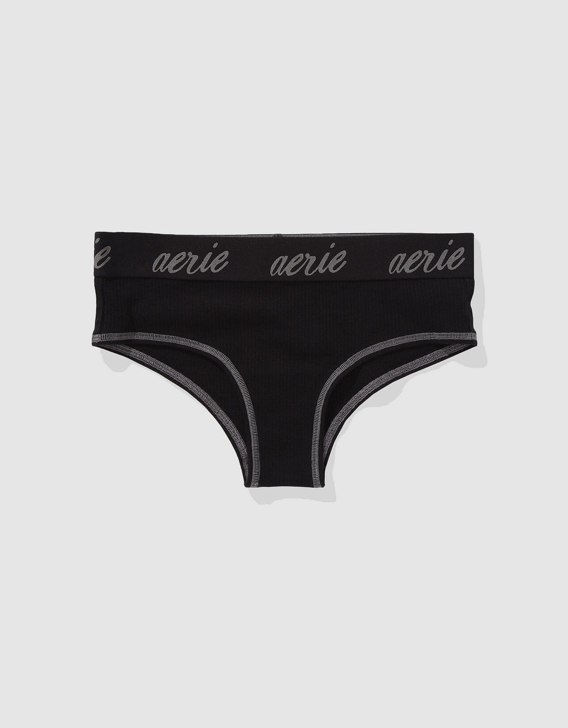 Panty Cheeky en Algodón Canalé con Logo Superchill de Aerie