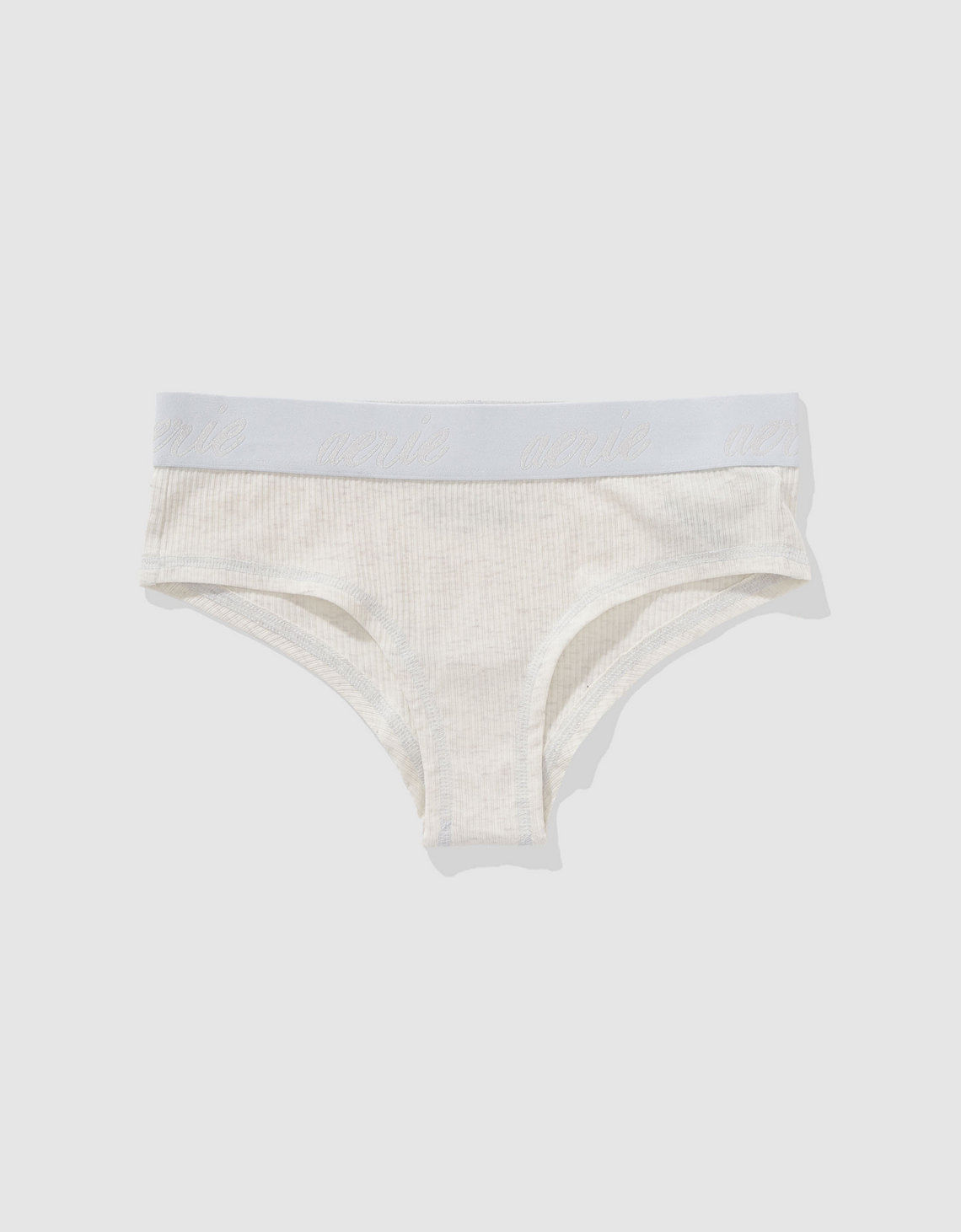 Panty Cheeky en Algodón Canalé con Logo Superchill de Aerie