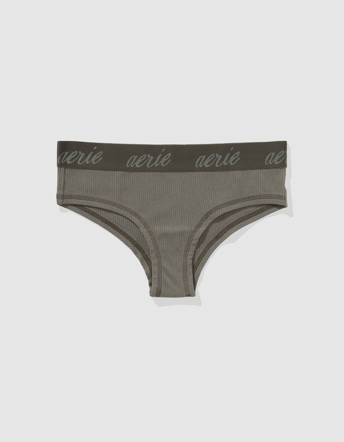 Panty Cheeky en Algodón Canalé con Logo Superchill de Aerie