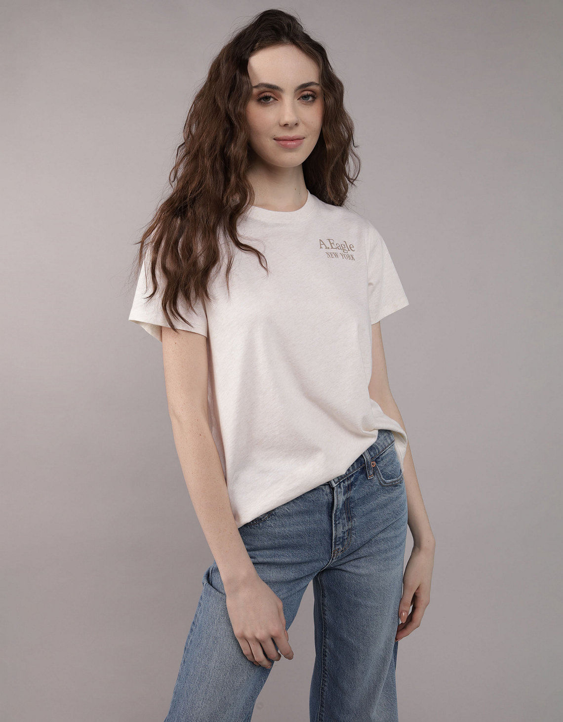 Camiseta con gráfico de mujer AE