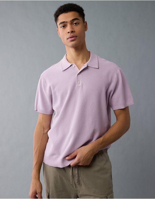 Polo de suéter lavado de fin de semana Ae