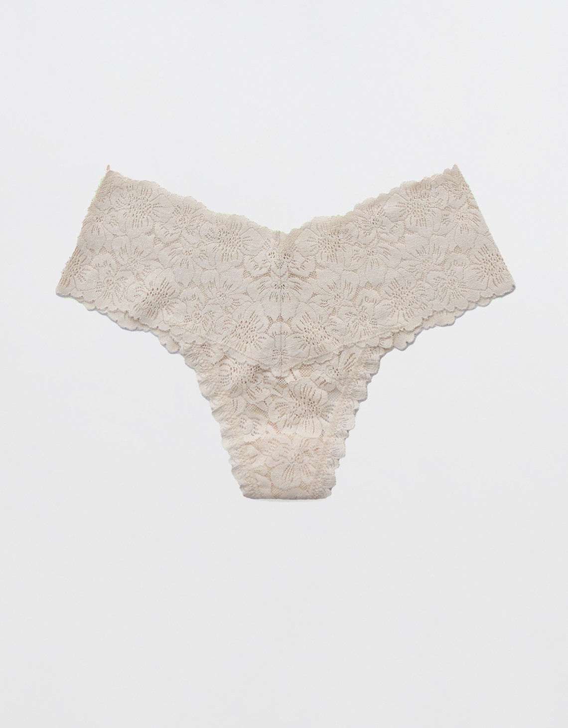 Tanga Hilo con Encaje Floral Rosey Show Off de Aerie