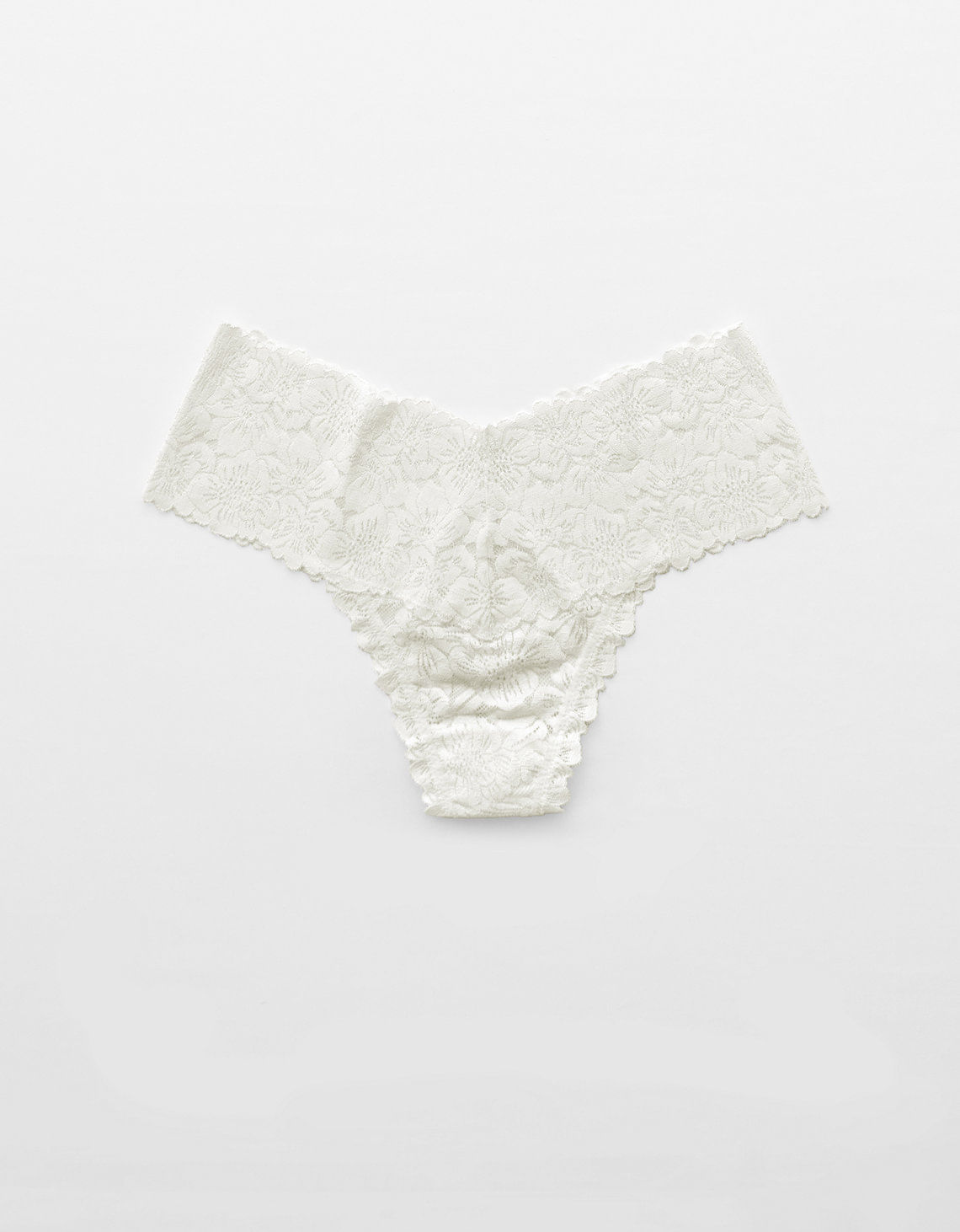 Tanga Hilo con Encaje Floral Rosey Show Off de Aerie