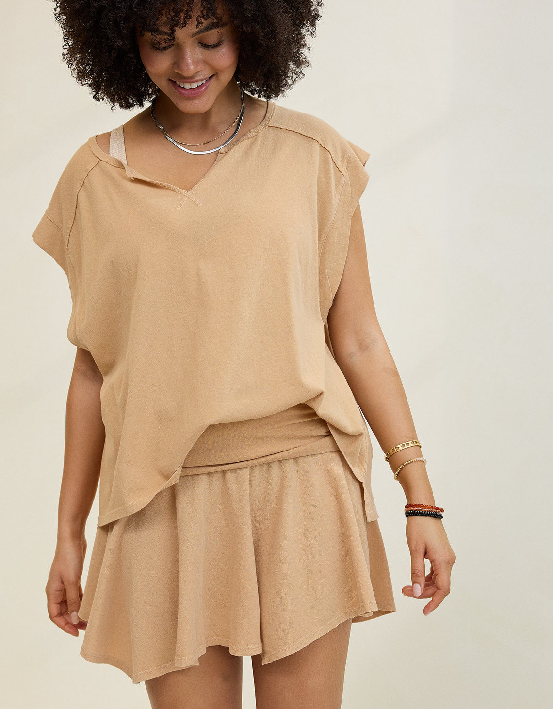 Camiseta cuello Redondo Aerie