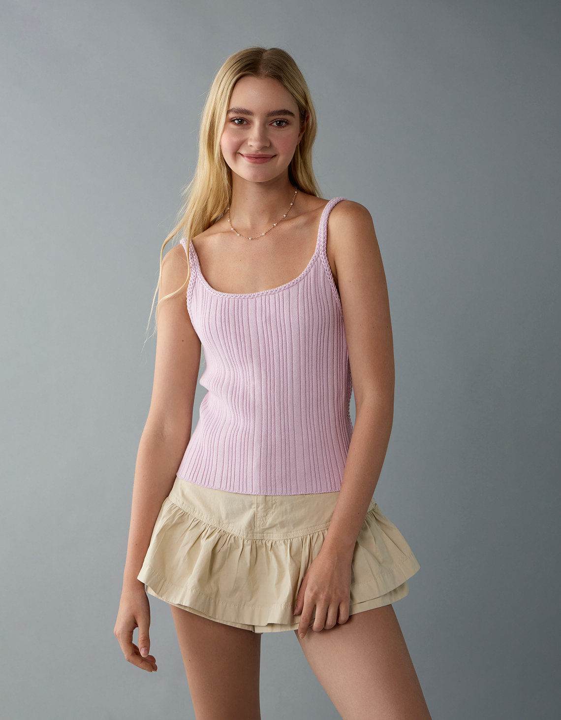 Top corto de crochet ae